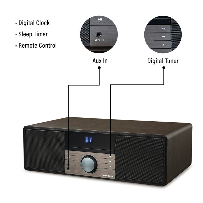Crosley Electronics Metro Radio CD Player & Reviews Wayfair